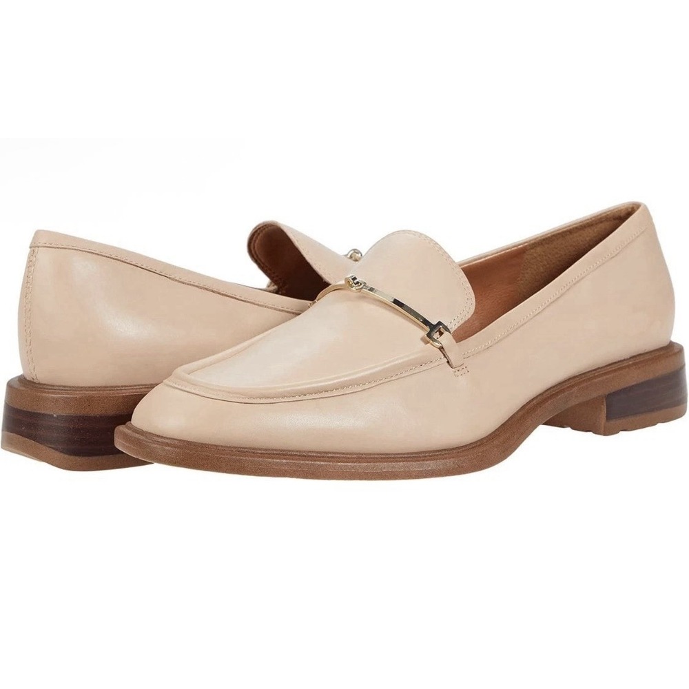 Sarto by Franco Sarto Eda Loafers Women Oyster Gray Slip On Equestrian Size 11